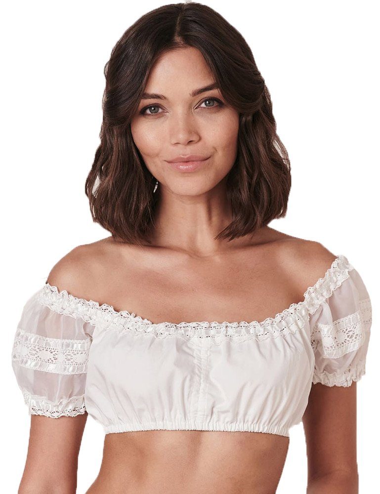 Dirndlbluse - Dirndlbluse Ebony weiß - Dirndl.com