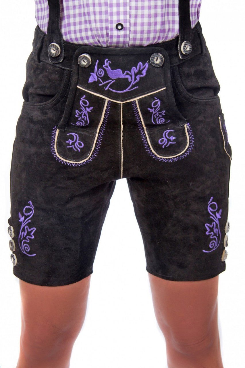 Lederhose - Lederhose Sophie schwarz - Dirndl.com