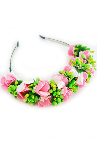 Haarreifen - Haarreif Laure rosa - Dirndl.com