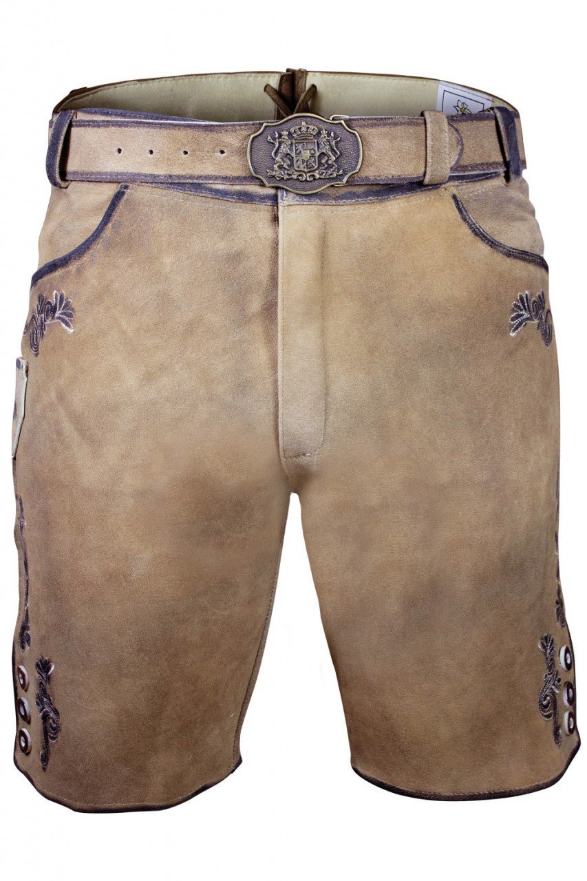 Lederhose - Kurze Wildbock Lederhose Linus - Dirndl.com
