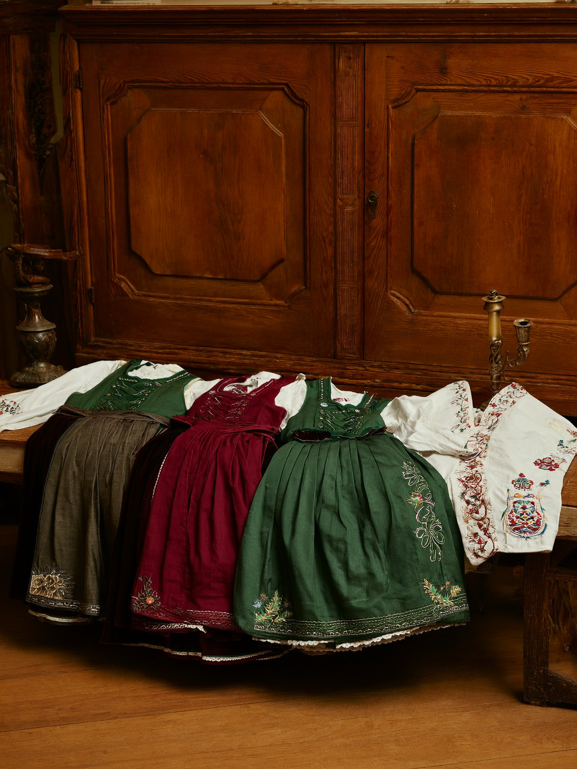 Dirndl Kirchweih Farben Stillife