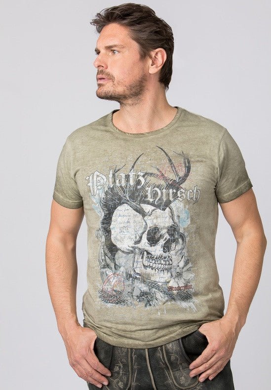 Trachtenshirt - T-Shirt Bruno sand - Dirndl.com