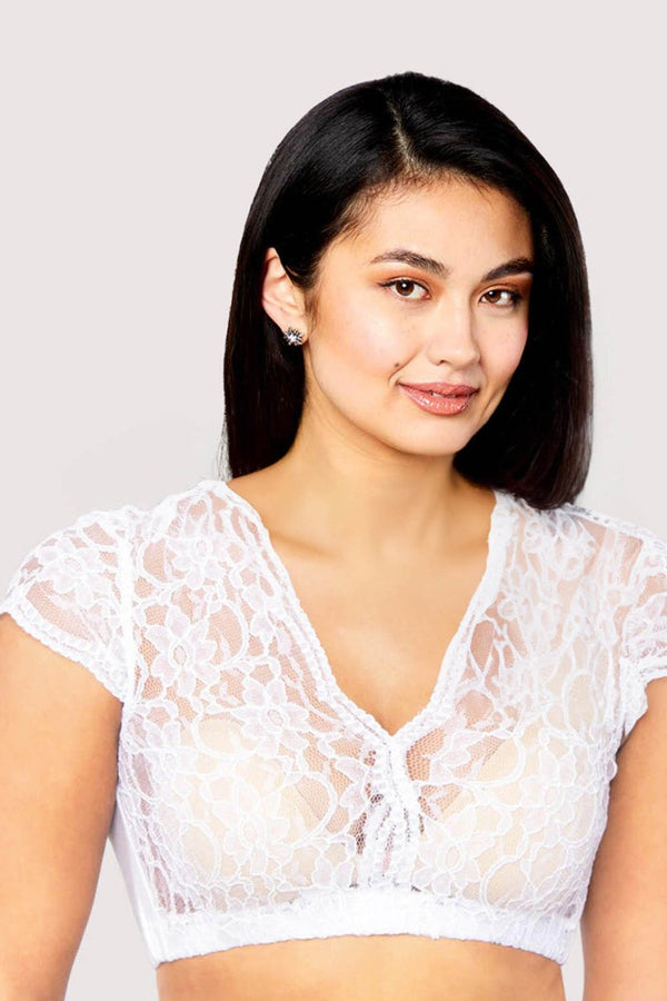 Dirndlbluse - Dirndlbluse Talia weiß - Dirndl.com