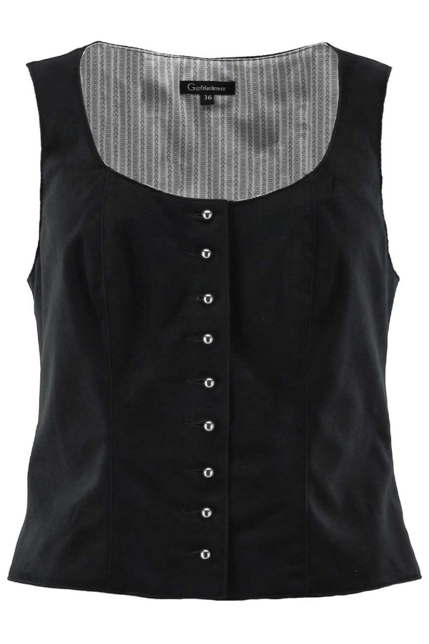 Trachtenmieder - Samt Mieder Tamara schwarz - Dirndl.com