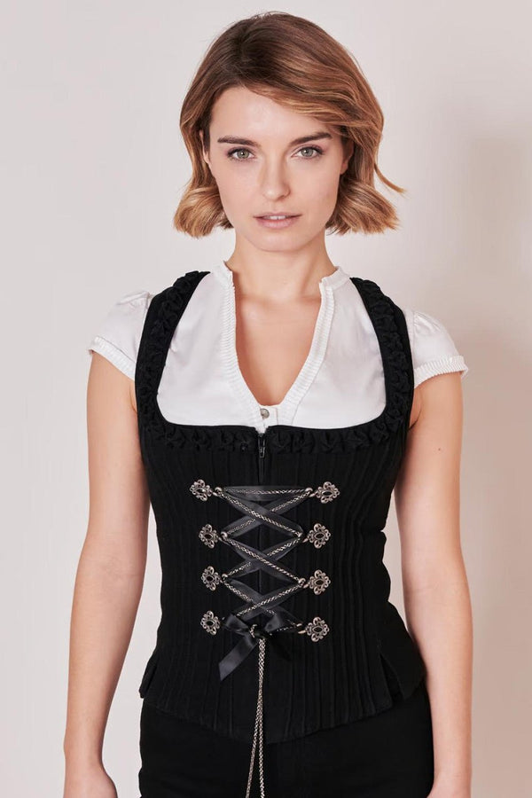 Trachtenmieder - Mieder Black Tornado - Dirndl.com