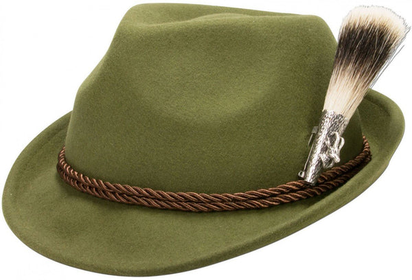 Trachtenhut - Trachten - Filzhut Gamsbock grün - Dirndl.com