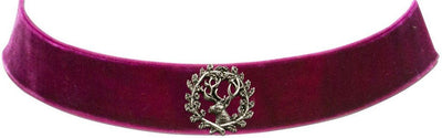 Kropfband - Trachten Kropfband mit Hirsch lila - Dirndl.com