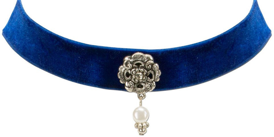 Traditional Choker with Ornament – Blue