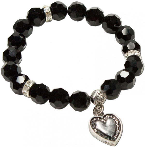 Armband - Trachten - Perlenarmband Tina schwarz - Dirndl.com