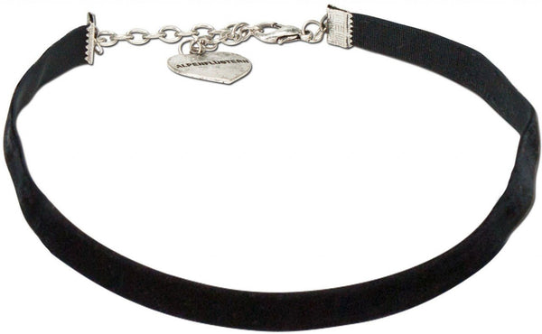 Kropfband - Trachten Samtkropfband Paula schwarz - Dirndl.com