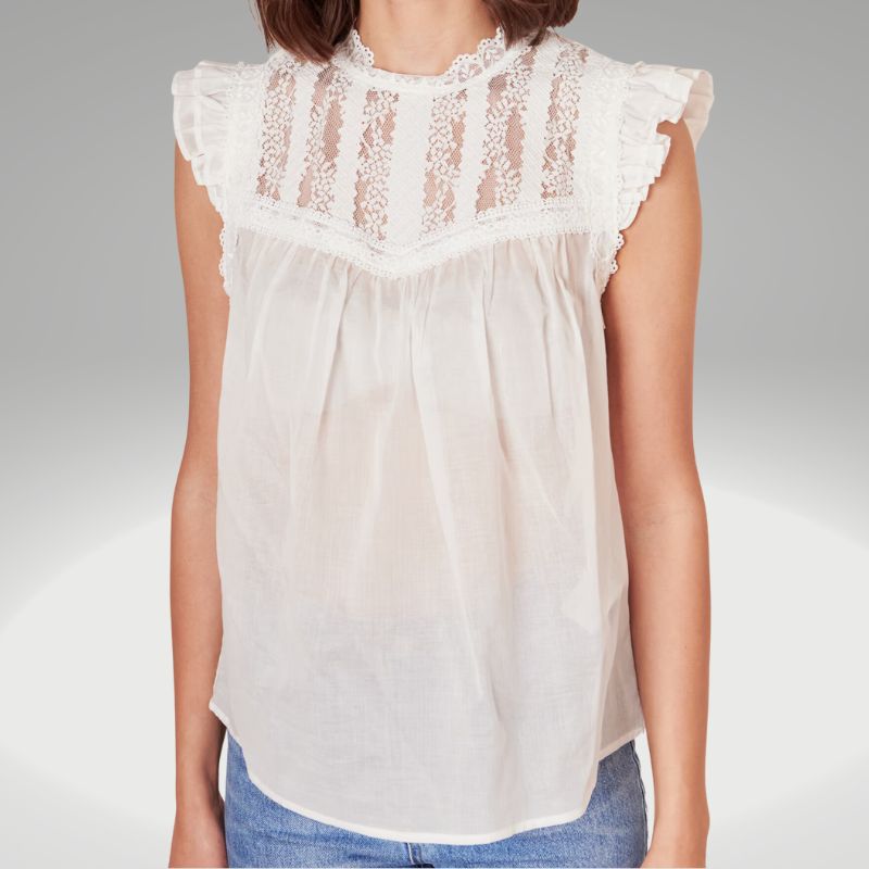 Trachtenbluse - Trachtenbluse Donna ecru - Dirndl.com